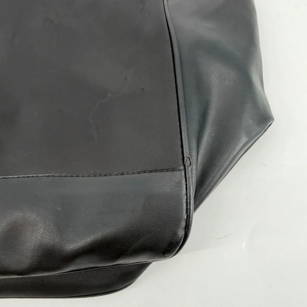 Chanel Beaute Black Nylon Tote Bag VIP Gift Large Shoulder Bag Travel Carryall